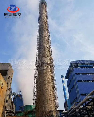 西安大型烟囱外壁防腐施工